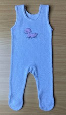 Frottee-Mädchen-Strampler mit Fuß - Größe 50/56 ( Sehr gut erhalten )