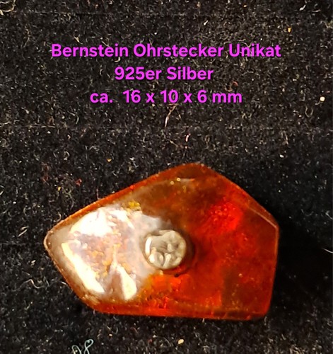 Bernstein ohrstecker 925er - ohrstecker,