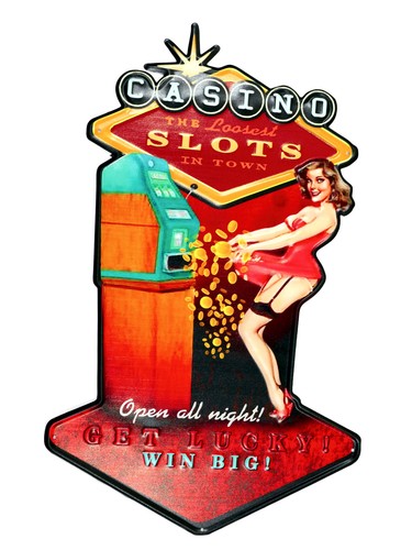 Blechschild casino las - blechschild, "