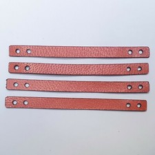 Mantelaufhänger echt leder - 4x,