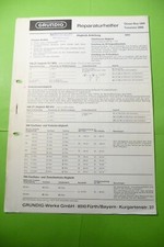 Service manual for Grundig
