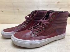 VANS DAMEN BOOTS SNEAKER SCHNÜRSCHUHE LEICHT GEFÜTTERT GR:38.5 UK5.5 ROT/LILA