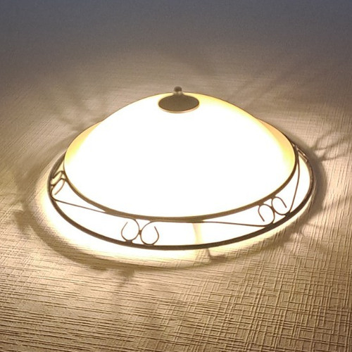 Runde deckenlampe glas schirm - deckenlampe, glas-schirm