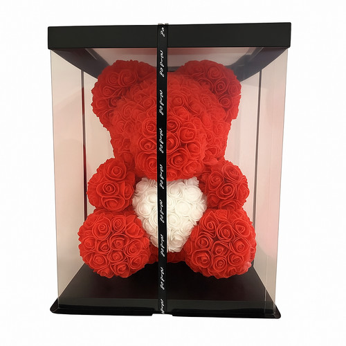 Rosenbär geschenkbox 40cm - in,