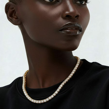 Unisex Zirkonia Halskette