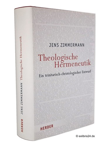 Jens zimmermann theologische - jens, zimmermann: