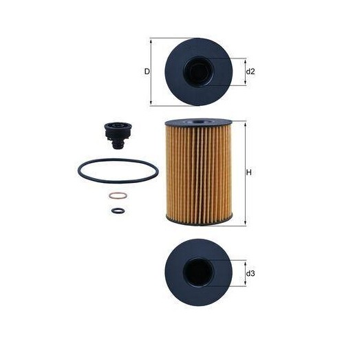 ölfilter mahle 353 - ox, für