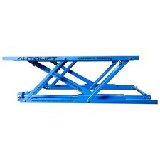 Mobile Hebebühne Reifendienst Scherenhebebühne mechanischer Wagenheber Blau