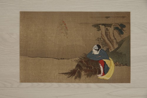 Japanischer holzschnitt ukiyoe - japanischer,