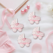 Dekofigur Kinderwagen 4er Set