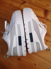 Wie NEU! Puma Plateau Sneaker Mayze Gr. 38,5 Weiß Blau Grau *Hoher NP*