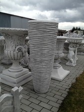 🔶Steinvase Lango 120cm Pflanzschale Vase Garten Blumenvase Steinkunst BLACKFORM