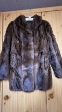 Nerzjacke Damen Braun Größe