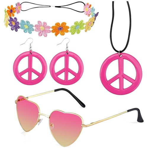 Hippie kostüm set - hippie,