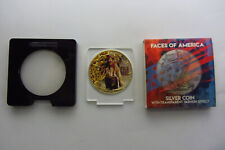 Faces of America  / Gold Rush / 1 Oz Silver  / One Dollar USA / 2019