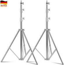 2X Edelstahl Lichtstativ