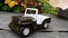 Blechauto Tonka Willys Jeep US-Army Automodell tin toy Militärfahrzeug
