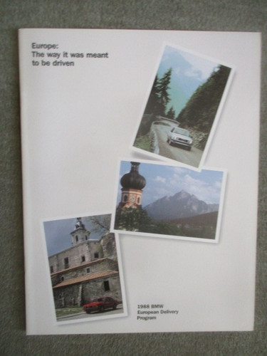 Bmw european delivery program - delivery,