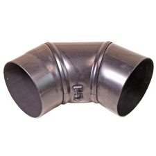 Bertrams 150mm Ofenrohr Rauchrohr-bogen 90 Grad drehbar 2mm 2,5kg schwarz DN 150
