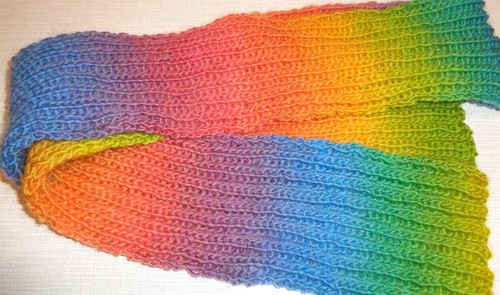 Handgestrickter schal - schal, in
