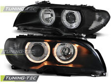 Angeleyes, Scheinwerfer BMW E46 Coupe+Cabrio in schwarz. Halogen Bj.4.2003-2006