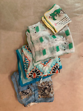 VINTAGE 1960er Jahre 5er Set Damen & Kinder Tücher 10 kleine Negerlein SALZBURG