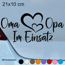 Autoaufkleber Oma und Opa im