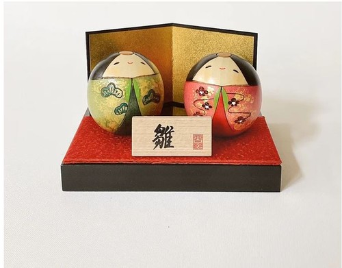 Kokeshi hina puppen set für - kokeshi, puppen-set