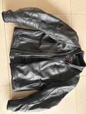 Motorrad Jacke 52 Leder IXS mit Protektoren  & Rückenprotektor