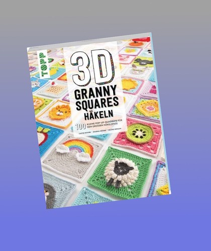 Granny squares häkeln - 3d,