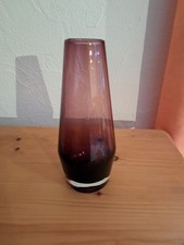 Schöne Rauchglas Vase Lila Antik