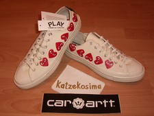 New CONVERSE Comme Des Garcons CDG PLAY "Chuck 70s" off white 44 US 10 +Carhartt
