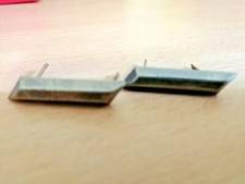 2 Metallauflagen für Schulterklappen Heer Bw 3 cm