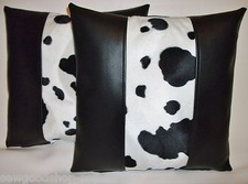 2 schwarze Kunstleder Velboa