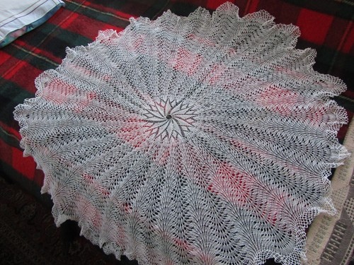 Filet tischdecke gestrickt - tischdecke,