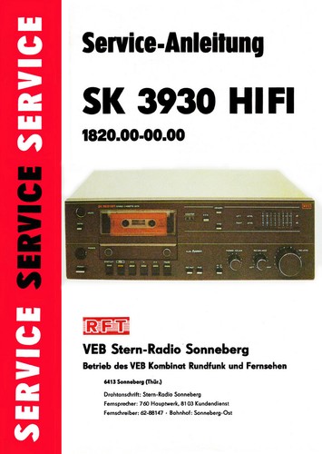 Service anleitung rft - rft, sk