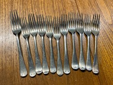 11 klassische Edelstahl Nickel Platte Gabeln - ideal für Up Cycle