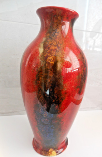 Royal doulton sung flambe vase - doulton,