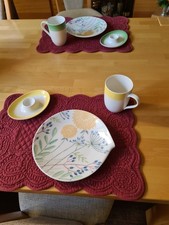 Villeroy&Boch; 2 Frühstücksset aus Teller,Tasse.Eierbecher; Flow Couture,Colored