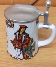 Bierseidel m. Zinndeckel