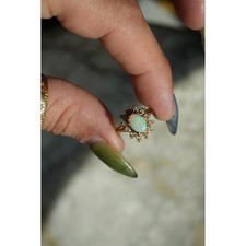 14K OPAL MINI RING