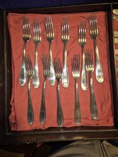 Antik Alpacca Dessert  Besteck