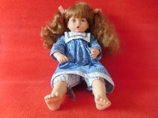 PORZELLANPUPPE MÄDCHEN PUPPE LANGE HAARE HOSE KLEID PORZELLAN 42 CM GROß