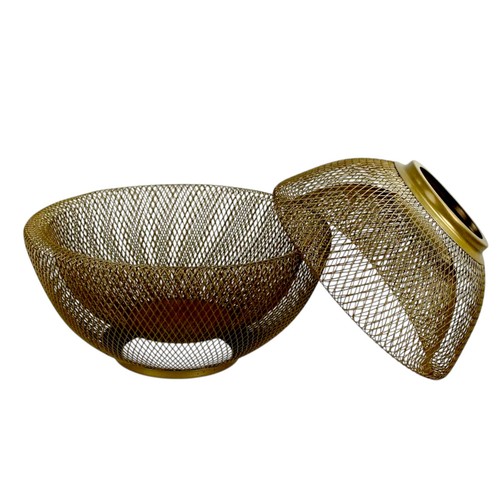 Dekoschale metall 2er set - dekoschale,