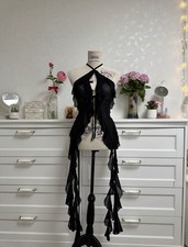 Neckholder Top Mesh Volant