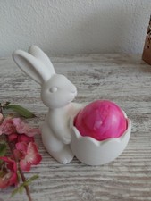 Dekofigur. Osterhase. Weiß