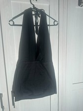 DIVAS MINIKLEID SOMMER SCHWARZ S M 36 38 STRETCH SEXY GOGO TABLEDANCE RÜCKENFREI