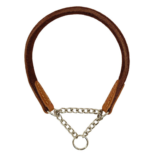 Halsung aus yak leder velours - halsung,