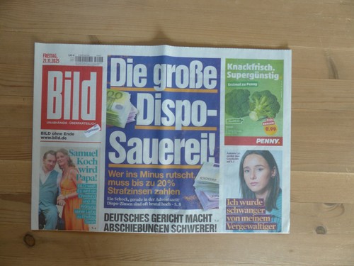 Bildzeitung 2025 ein - 21.11.2025, (ein