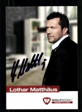 Lothar Matthäus Wolf Möbel Werbekarte Bayern München Original Signiert+ A 243669